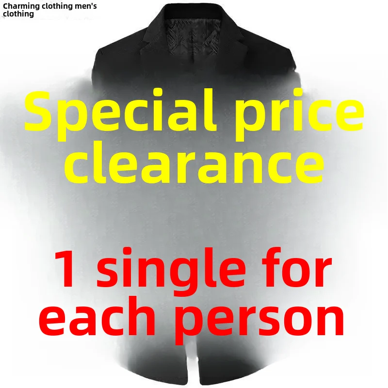 New Men's Woolen Jacket Slim Fit Medium-Length Coat, Autumn/Winter Warm Comfortable Wear. - Image 5