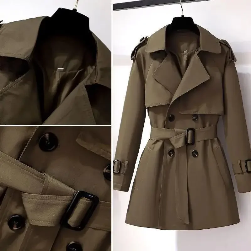 Women's Mid-Length Coat Hot Sale Of The Season Autumn Winter New Style British Style Slimming Waistcoat Fashionable Versatile Ou - Image 4