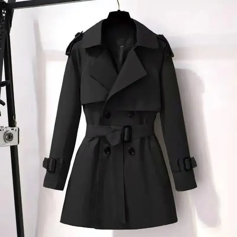 Women's Mid-Length Coat Hot Sale Of The Season Autumn Winter New Style British Style Slimming Waistcoat Fashionable Versatile Ou - Image 2