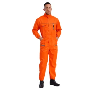 Men Dust-proof Resistant Working Coveralls Long Sleeve Reflective Stripes Factory Laboratory Construction Site Working Jumpsuit