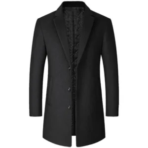 2025 New Men's Woolen Jacket Slim Fit Medium-Length Coat Autumn/Winter Comfortable wear